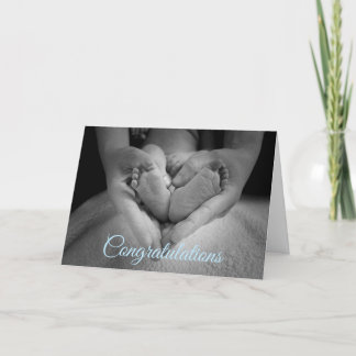 Parabéns no seu cartão de bebê