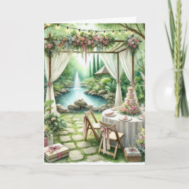 Parabéns no seu Cartão de Saudação de Casamento