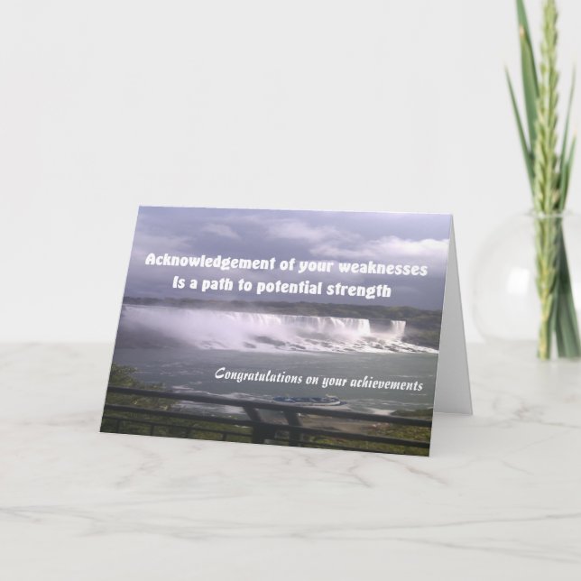 parabéns no seu cartão de saudação de conquistas (Frente)