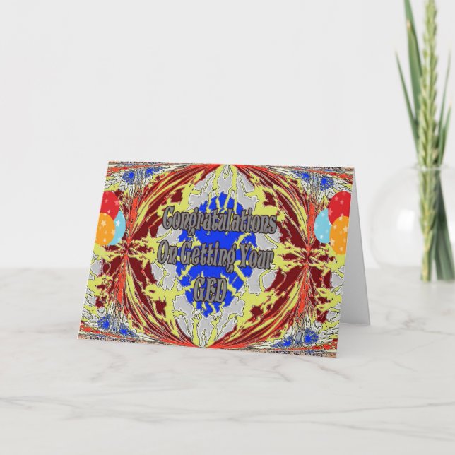 Parabéns No Seu Cartão GED (Frente)