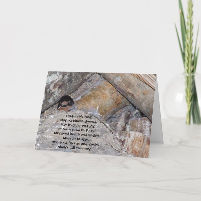 Parabéns no seu novo cartão doméstico (Frente)