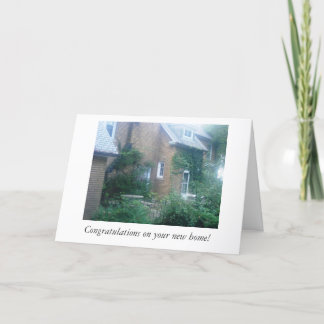 Parabéns/novo cartão doméstico