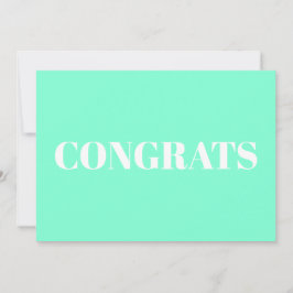 Parabéns, Parabéns, carta branca moderna