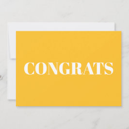 Parabéns, Parabéns ouro cartão branco amarelo