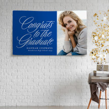 Parabéns pela graduação da foto azul do formando