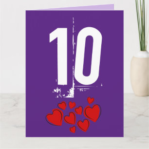 PARABÉNS PELO 10º ANIVERSÁRIO DE CASAMENTO CARTÃO