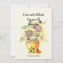 Parabéns pelo anúncio do bebê da sua abelha