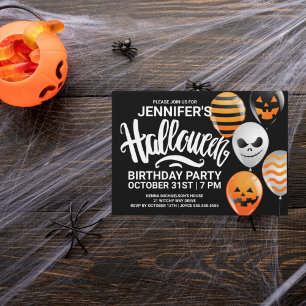 Parabéns pelo Halloween   Convite de Festa