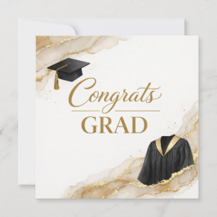 Parabéns pelo seu Cartão de Graduação Preto Dour