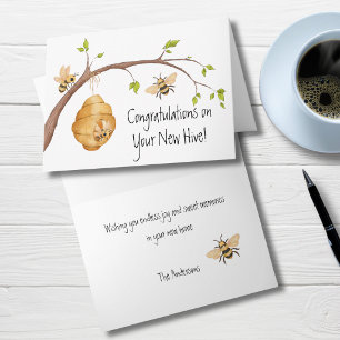 Parabéns pelo seu Novo Apiário   Cartão de Nova Ca