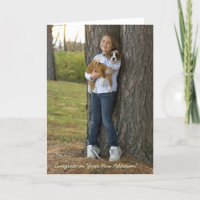 Parabéns pelo seu novo cachorro... Cartão de Cacho