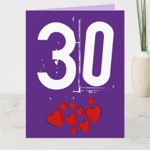 PARABÉNS PELOS 30 ANOS DE CASAMENTO CARTÃO GRANDE