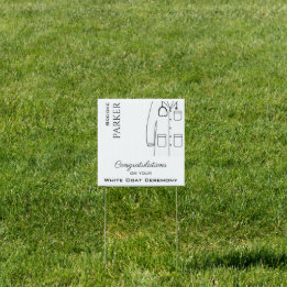 Parabéns personalizados de cerimônia de Casaco bra