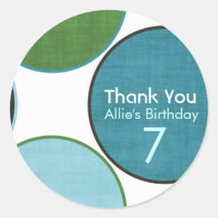 Parabéns, Polka-Dot - Adesivos Personalizáveis