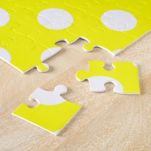 Parabéns quebra-cabeça Yellow Polkadot