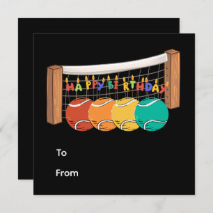 Parabéns tênis Feliz com bola no campo