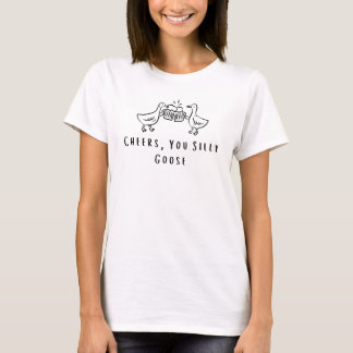 Parabéns, Você Camisa de Ganso Tolo Ganso Engraçad