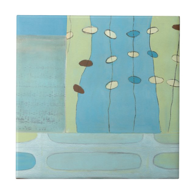 Parada abstrato Azul do Ovo (Frente)