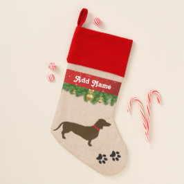 Parada de Natal Personalizada de Cão Dachshund