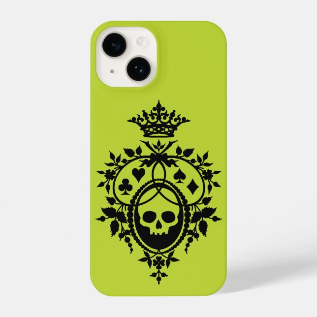 Parada Verde com Skull e Fatos de Cartucho iPhone  (Verso)