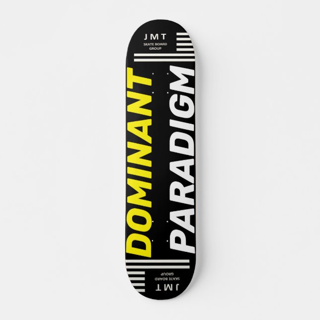 PARADIGMA DOMINANTE 7 3/4\" Deck de Skateboard (Frente)