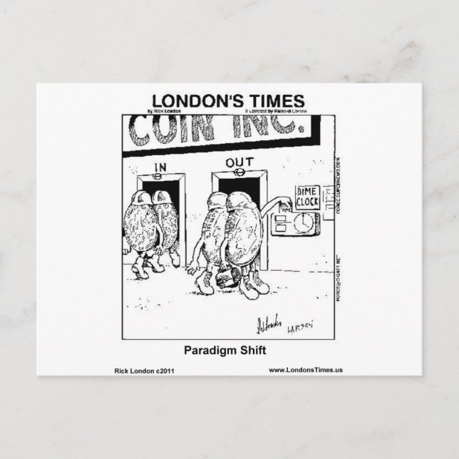 Paradigma Shift Engraçado Oferece Mugs Cartões De  (Frente)
