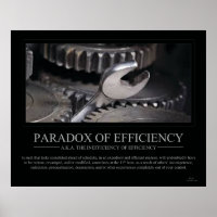 Paradoxo de Poster de Eficiência - Grande
