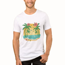 Paraíso das Palmeiras – Camiseta de Verão Tropical
