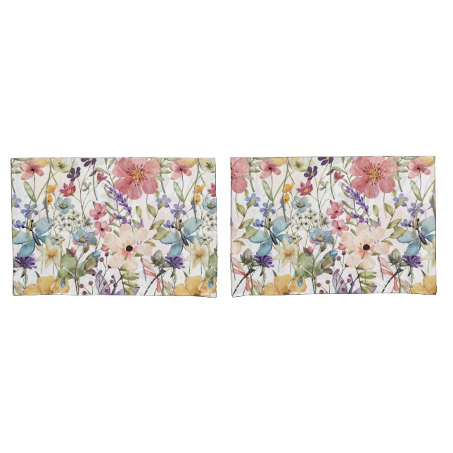 Paraíso de flores em capas de pares brancos para t (Frente - conjunto)