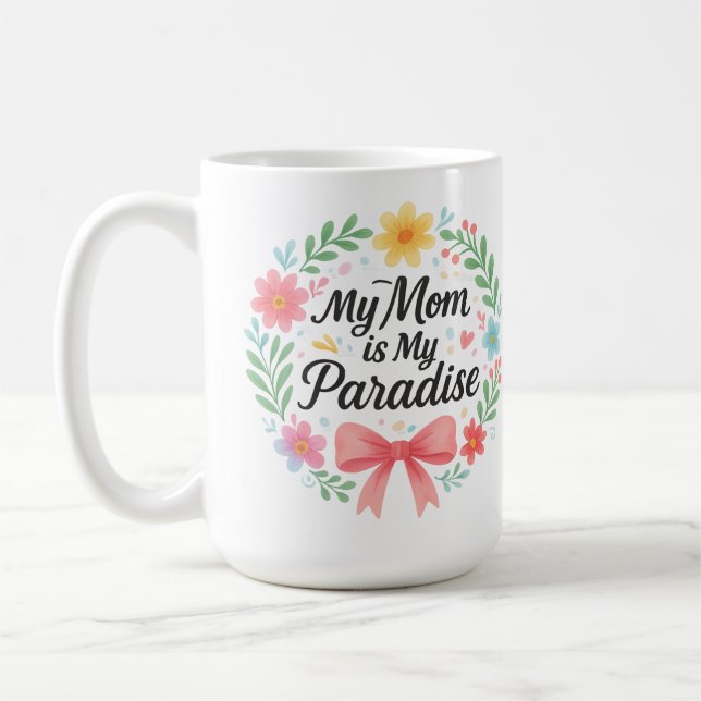 Paraíso em uma caneca - Um tributo sincero à mãe (Esquerda)