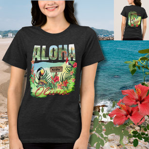Paraíso Tropical Aloha Personalizado de Dois Lados
