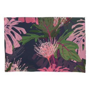 Paraíso Tropical: Folhas Exóticas e Flores