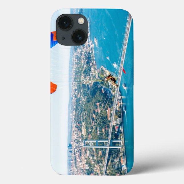 Paramotores Pilotos Voando Sobre O Bósforo (Verso)