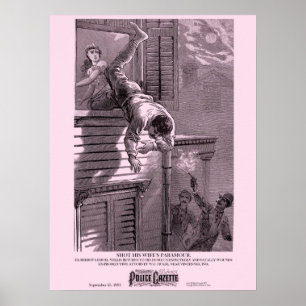 Paramour do poster da gazeta da polícia