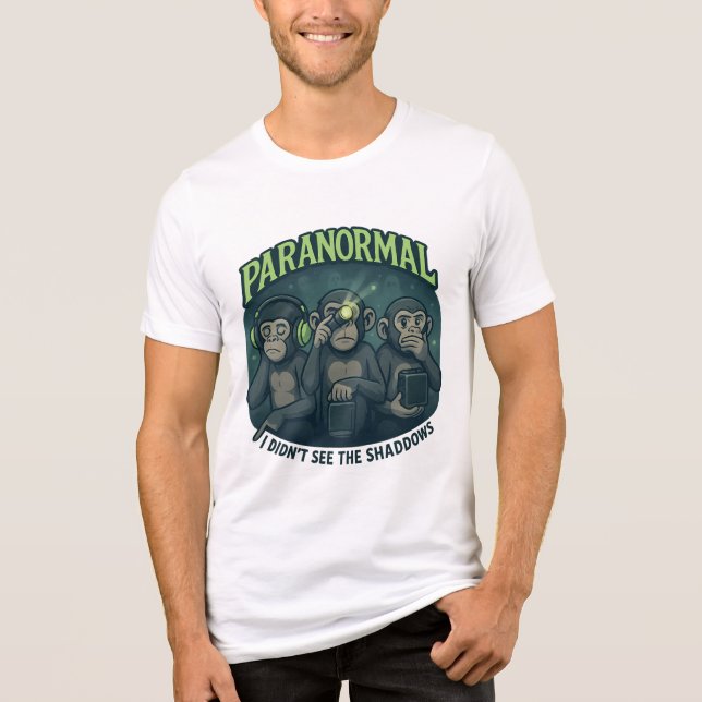 Paranormal Monkey Ghost-Hunting Tee (Frente)
