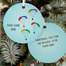 Parapentes Coloridos contra o céu - personalizar