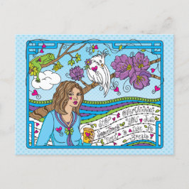 Parar de pensar em excesso_ Cartão postal