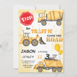 Parar o Convite de Aniversário para Construção de