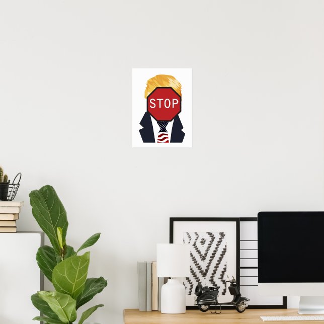 Parar Poster de Trump (Escritório em casa)