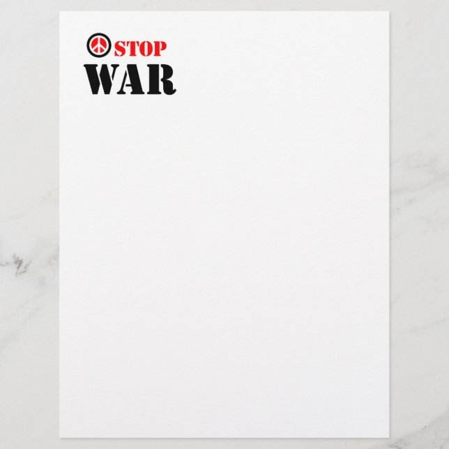 Parar slogan de guerra (Frente)