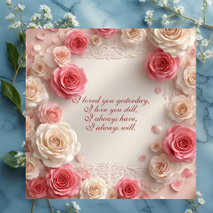 Parceiro Atemporal Rosas Pastel Shabby Chic Vintag