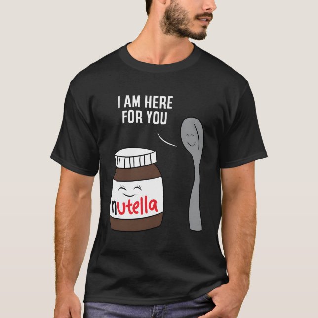 Parceiro De Casal Da Camisa T Do namorados Nutella (Frente)