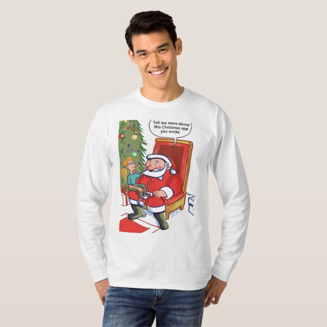 Parceiros Comerciais de Natal camisa de manga long (Frente Completa)