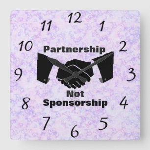 Parceria Não Patrocinadora Relógio de Parede