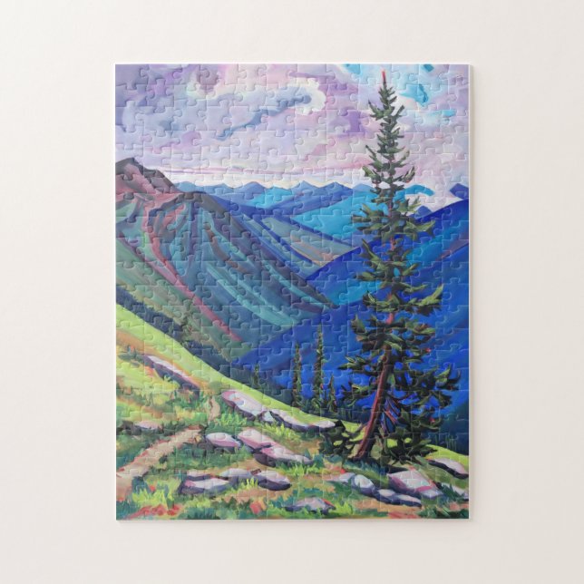 Parcialmente Nublado - Quebra-cabeça de montanha (Vertical)