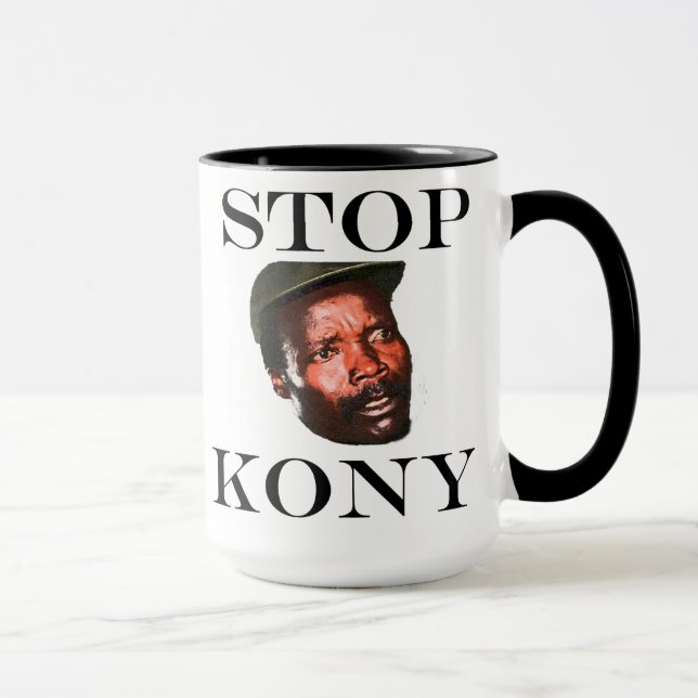PARE a caneca de KONY 2012 (Direita)