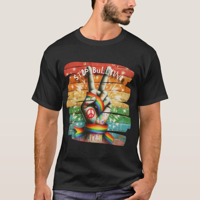 Pare com o Ódio – Camiseta Anti-Bullying com Símbo (Frente)