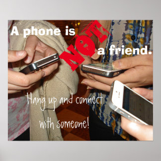 Pare de mandar mensagem! - Poster de sala de aula