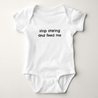 Pare de Me Olhar e Me Alimente Camiseta Divertida 