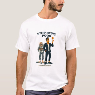 Pare de Ser Pobre - Camiseta Bitcoin